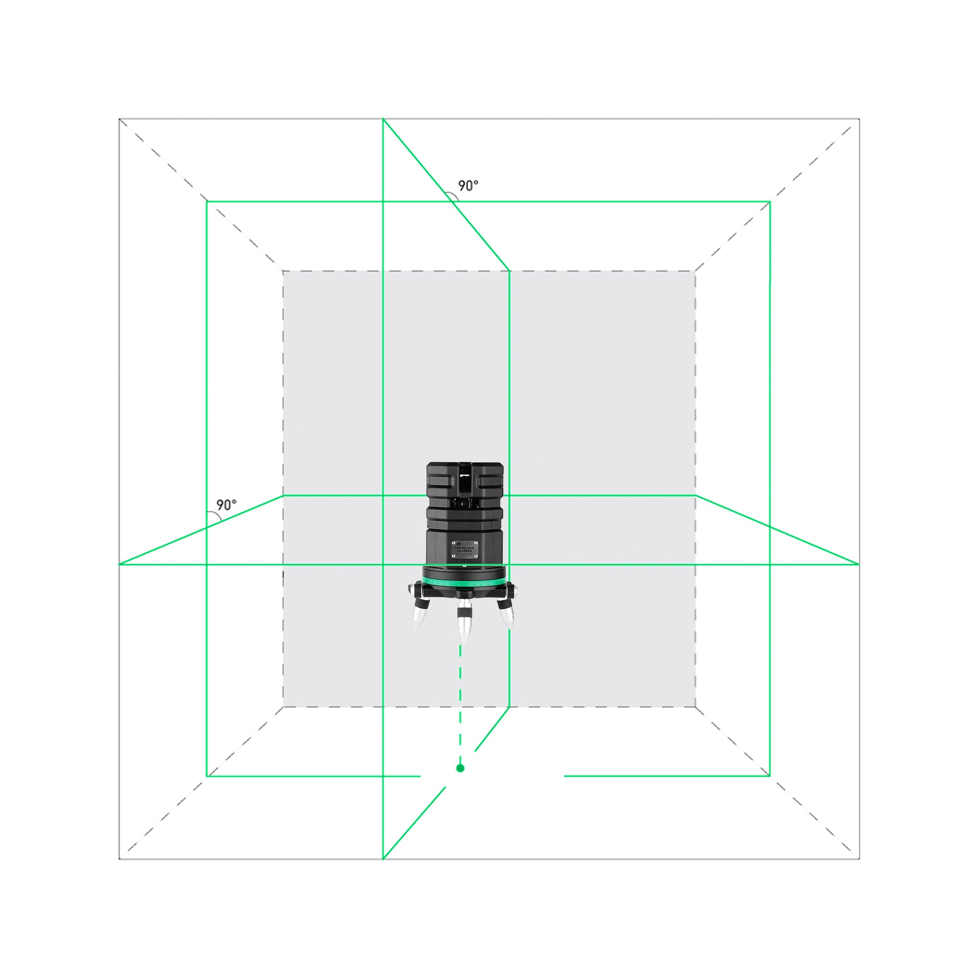 Лазерный уровень ADA 6D Servoliner GREEN