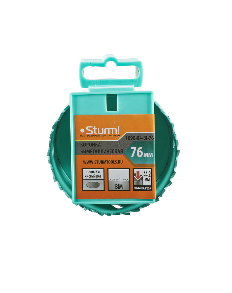 Коронка биметаллическая, 76 мм, 5/8", Sturm!