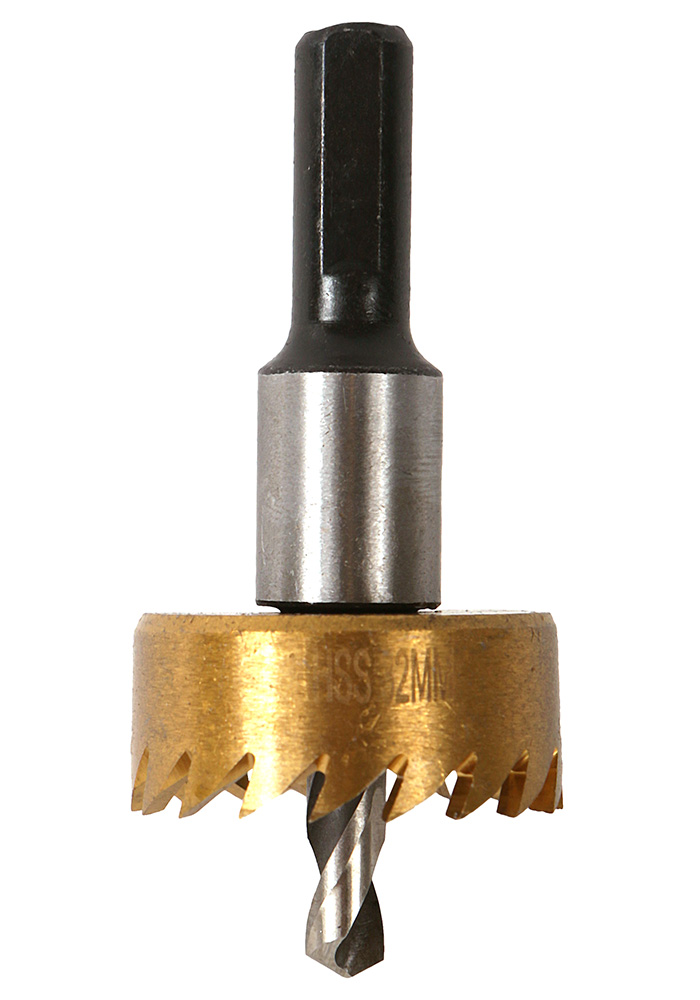 Коронка биметаллическая, 32 мм, по тонколистовому металлу, центрирующее сверло, Sturm!