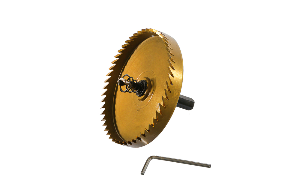 Коронка биметаллическая, 89 мм, по тонколистовому металлу, центрирующее сверло, Sturm!