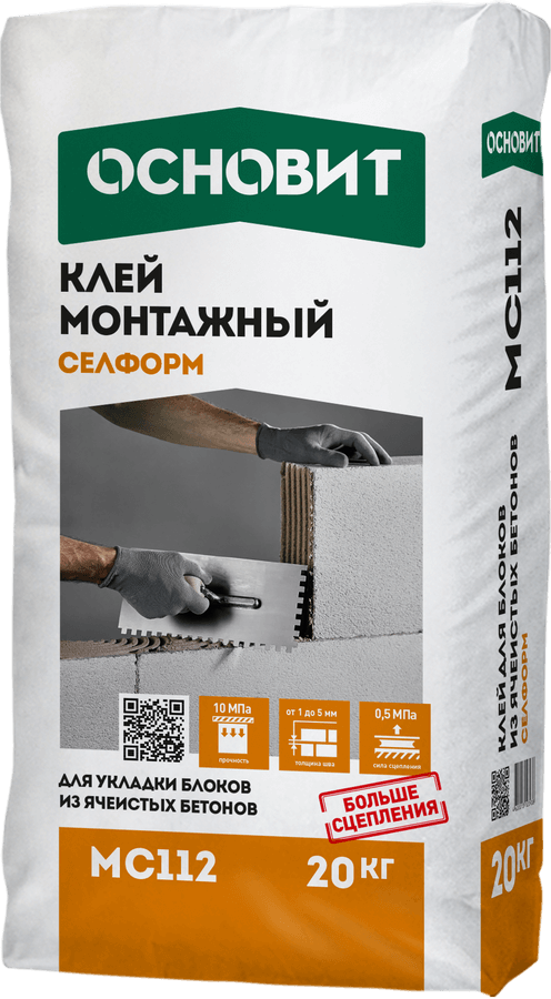 СЕЛФОРМ MC112 клей монтажный ОСНОВИТ 20 кг
