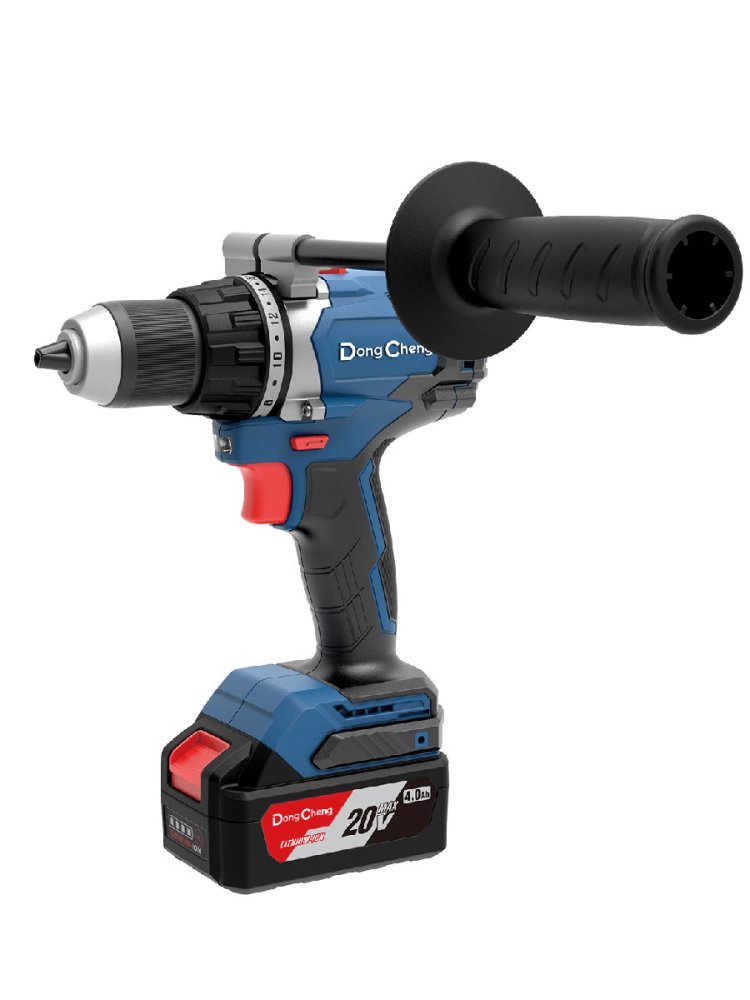 Аккумуляторная дрель-шуруповерт DongCheng DCJZ06-13(TYPE EM), 20 В, 120 Нм, 2 акб 4 Ач, зу 2 А