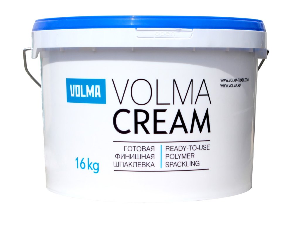 Шпаклевка VOLMA-Cream финишная, готовая к применению 16 кг