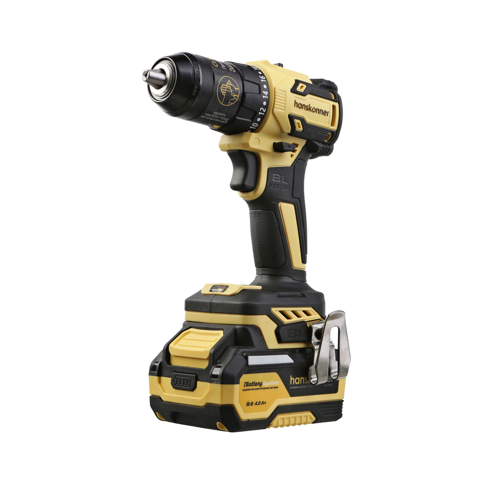 HCD1865SC  Дрель аккумуляторная  б/щ Hanskonner 1BatterySystem