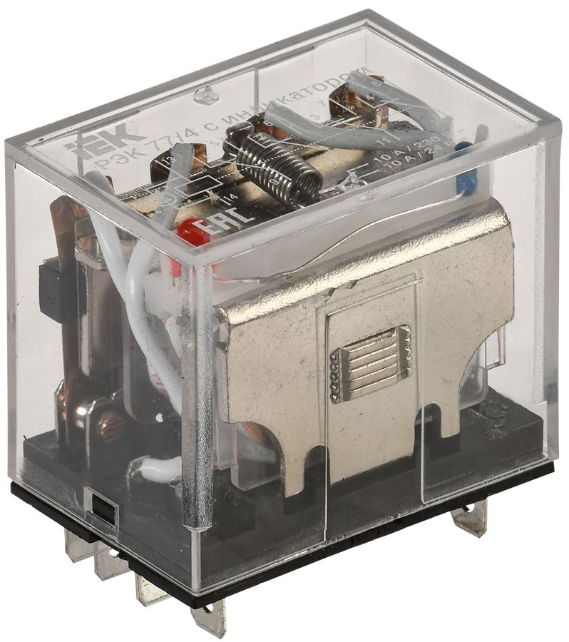 Реле РЭК77/4(LY4) с индикацией 10А 24В AC IEK