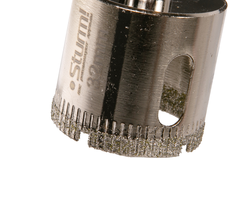 Коронка алмазн. По керам. Плитке и стеклу 32 х 55 мм с центрир. Сверл. Sturm!