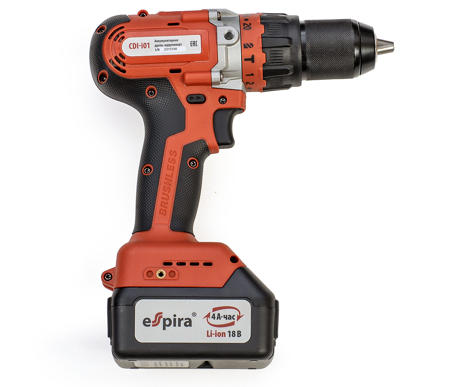 Аккумуляторная дрель-шуруповер Espira CDI-i01