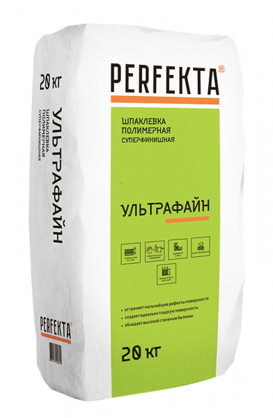 Шпаклевка полимерная суперфинишная Ультрафайн, 20 кг