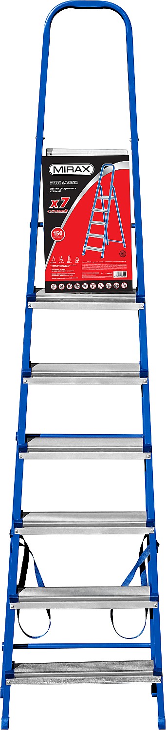 MIRAX 7 ступеней, 141 см, стальная, стремянка (38800-07)