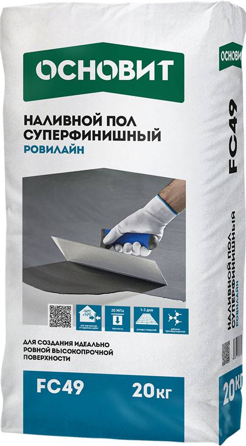 НАЛИВНОЙ ПОЛ СУПЕРФИНИШНЫЙ ОСНОВИТ РОВИЛАЙН FC49 20 кг