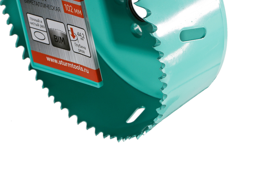 Коронка биметаллическая, 102мм, 5/8", Sturm!