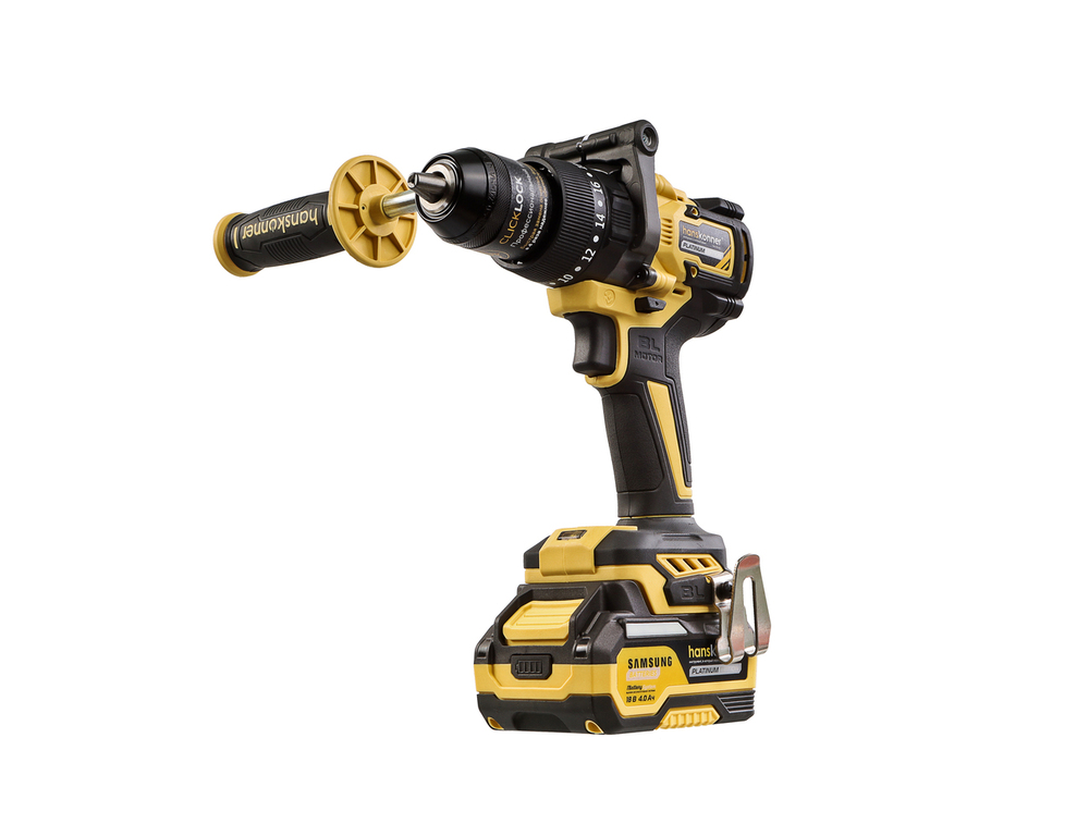 HCD20165PRO Аккумуляторный шуруповерт Hanskonner 1BatterySystem