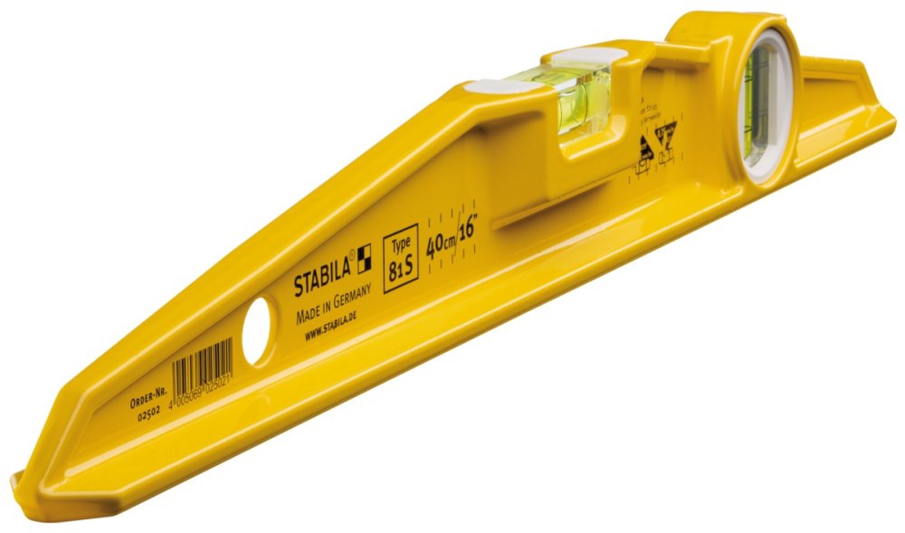 Уровень Stabila тип 81S, 40см литой профиль (1верт.,1гориз.,точн. 0,5 мм/м)