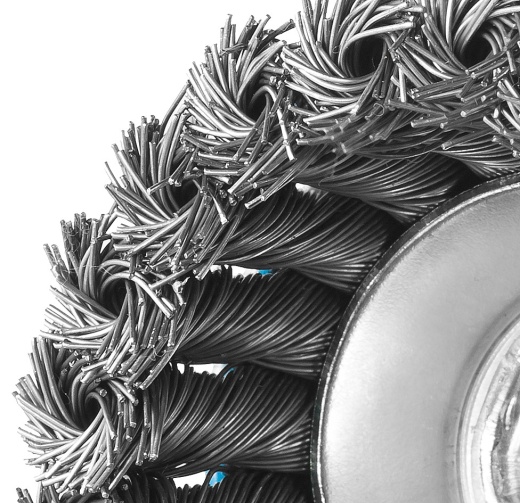 ЗУБР 65 мм, стальная проволока, 0.5 мм, Щетка чашечная, Профессионал (35275-065)