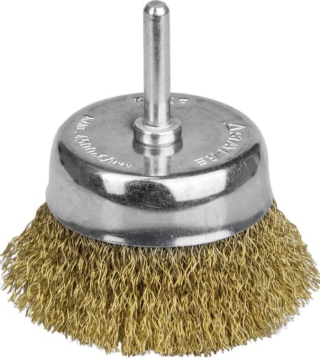 STAYER 50 мм, витая латунированная стальная проволока, 0.3 мм, Щетка чашечная, PROFESSIONAL (35117-050)