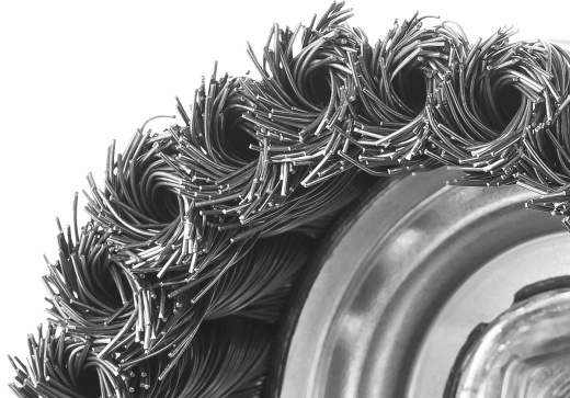 ЗУБР 100 мм, М14, жгутированная стальная проволока, 0.5 мм, Щетка чашечная усиленная, Профессионал (3527-100)