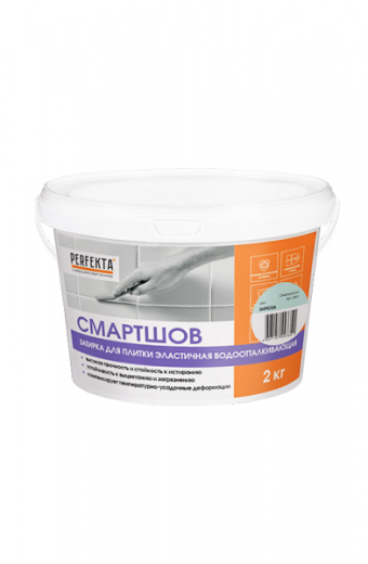 Затирка для плитки эластичная водоотталкивающая Смартшов бирюза, 2 кг