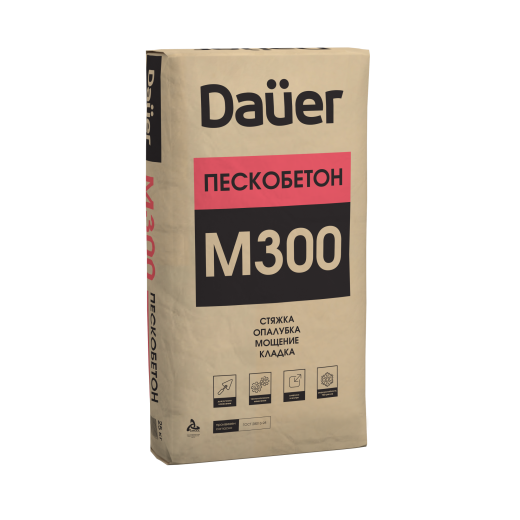 Cухая смесь Dauer М-300 Пескобетон 30 кг