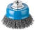 ЗУБР 75 мм, витая стальная проволока, 0.3 мм, Щетка чашечная, Профессионал (35261-075)