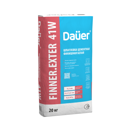 FINNER 41 W Шпатлевка цементная финишная белая 20 кг