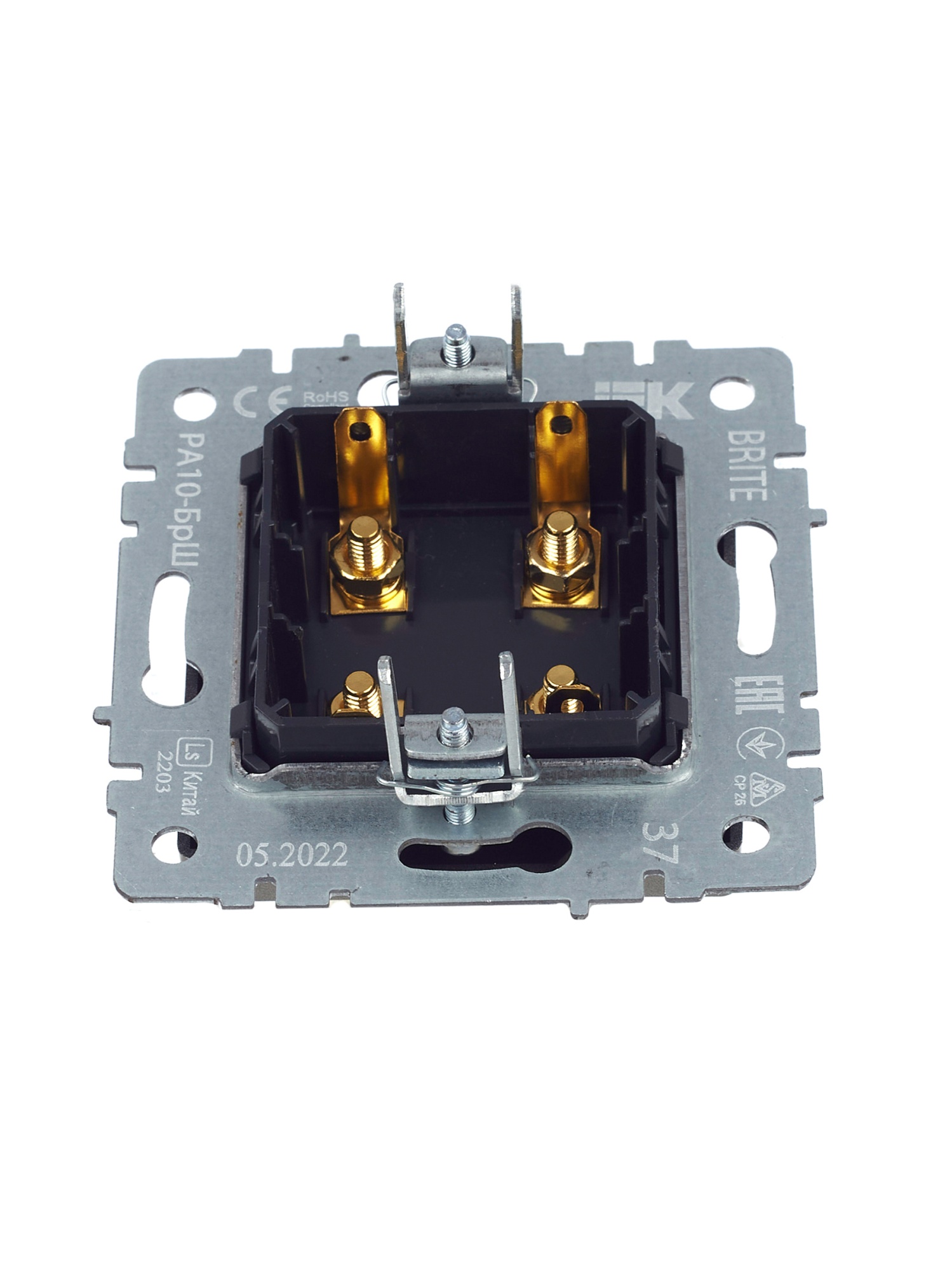 BRITE Аудиорозетка 4-местная РА10-БрШ шампань IEK