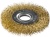 ЗУБР 100 мм, витая стальная латунированная проволока, 0.3 мм, Щетка дисковая, Профессионал (35187-100)